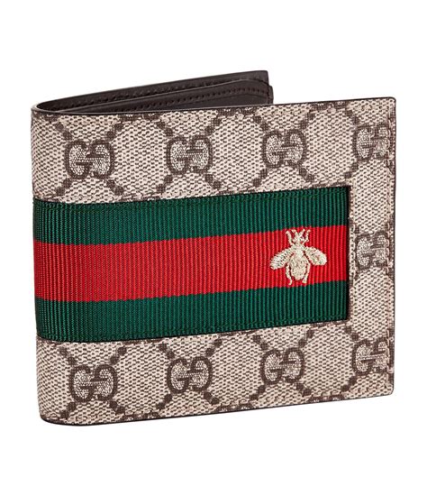 gucci bee men wallet|gucci dollar bifold men's wallet.